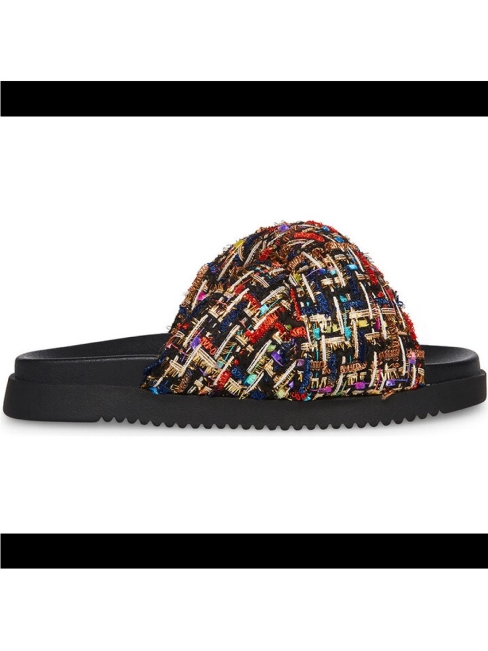 Steve Madden Joyce Multicolor Braided Slide Sandals Size 7 - Picture 6 of 6